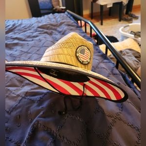 Branded Bills American straw hat